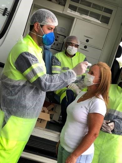 TEBE realizou campanha de vacinação contra a gripe para os caminhoneiros